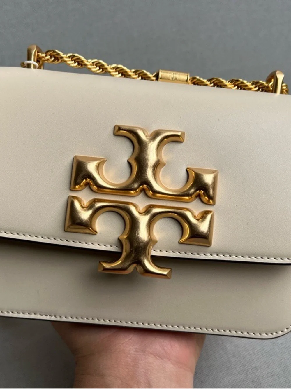 Tory Burch cream leather